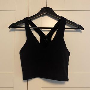 Alo Yoga Cropped Tank Built In Bra